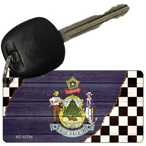 Maine Racing Flag Wholesale Novelty Metal Key Chain