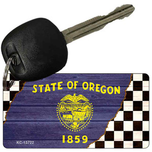 Oregon Racing Flag Wholesale Novelty Metal Key Chain