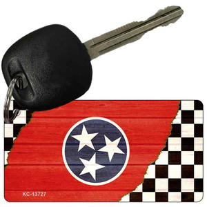 Tennessee Racing Flag Wholesale Novelty Metal Key Chain