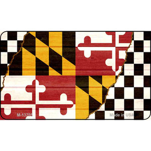 Maryland Racing Flag Wholesale Novelty Metal Magnet M-13705