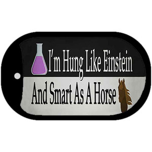 Hung Like Einstein Wholesale Novelty Metal Dog Tag Necklace