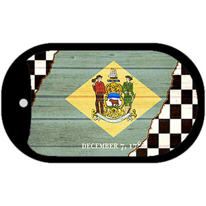 Delaware Racing Flag Wholesale Novelty Metal Dog Tag Necklace