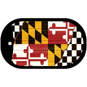 Maryland Racing Flag Wholesale Novelty Metal Dog Tag Necklace