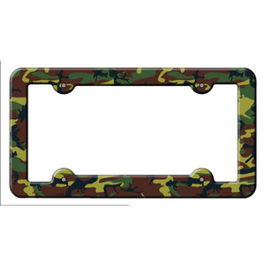 Camouflage Wholesale Novelty Metal License Plate Frame LPF-021