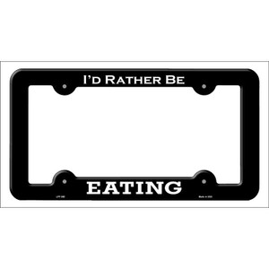 Eating Wholesale Novelty Metal License Plate Frame LPF-060