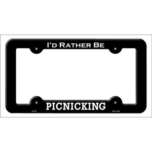 Picnicking Wholesale Novelty Metal License Plate Frame LPF-081