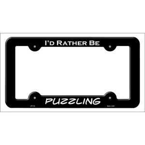 Puzzling Wholesale Novelty Metal License Plate Frame LPF-103