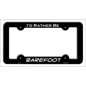 Barefoot Wholesale Novelty Metal License Plate Frame LPF-132