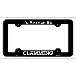Clamming Wholesale Novelty Metal License Plate Frame LPF-139