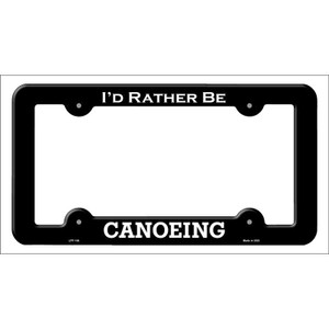 Canoeing Wholesale Novelty Metal License Plate Frame LPF-144