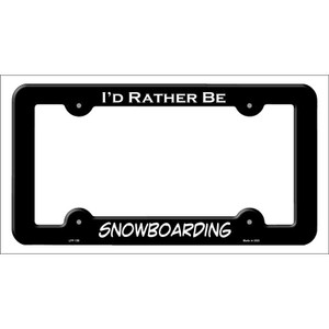 Snowboarding Wholesale Novelty Metal License Plate Frame LPF-159