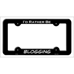 Blogging Wholesale Novelty Metal License Plate Frame LPF-186