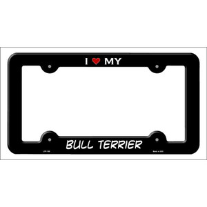 Bull Terrier Wholesale Novelty Metal License Plate Frame LPF-199