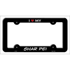 Shar Pei Wholesale Novelty Metal License Plate Frame LPF-220