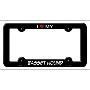 Basset Hound Wholesale Novelty Metal License Plate Frame LPF-235