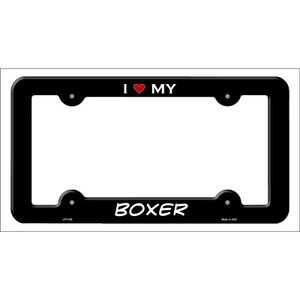 Boxer Wholesale Novelty Metal License Plate Frame