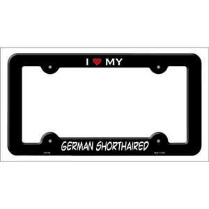 German Shorthaired Wholesale Novelty Metal License Plate Frame LPF-240