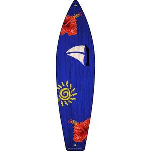 Sailboat With Little Sun Wholesale Novelty Metal Surfboard Sign