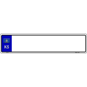 Kansas Blank Novelty Wholesale Metal European License Plate