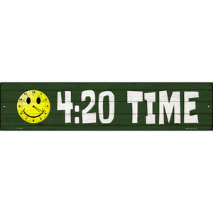 420 Time Wholesale Novelty Metal Small Street Sign K-1604