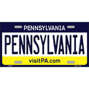 Pennsylvania State Novelty Wholesale Metal License Plate