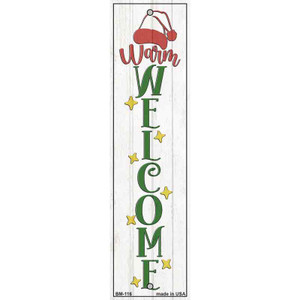 Warm Welcome White Wholesale Novelty Metal Bookmark BM-116