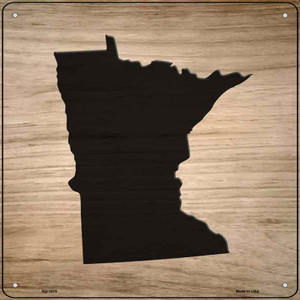 Minnesota Shape Letter Tile Wholesale Novelty Metal Square Sign