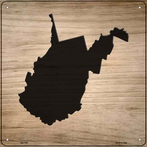 West Virginia Shape Letter Tile Wholesale Novelty Metal Square Sign