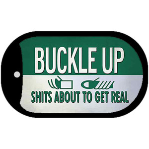Buckle Up Wholesale Novelty Metal Dog Tag Necklace Tag