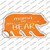 Mama Arrow Orange Wholesale Novelty Bear Sticker Decal