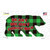 Beary Merry Christmas Green Wholesale Novelty Bear Sticker Decal