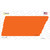 Orange Solid Wholesale Novelty Tennessee Shape Sticker Decal