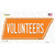 Volunteers Wholesale Novelty Tennessee Shape Sticker Decal