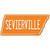 Sevierville Wholesale Novelty Tennessee Shape Sticker Decal