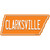 Clarksville Wholesale Novelty Tennessee Shape Sticker Decal