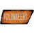 Volunteers Wholesale Novelty Rusty Tennessee Shape Sticker Decal