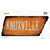 Knoxville Wholesale Novelty Rusty Tennessee Shape Sticker Decal