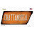 Chattanooga Wholesale Novelty Rusty Tennessee Shape Sticker Decal