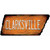 Clarksville Wholesale Novelty Rusty Tennessee Shape Sticker Decal