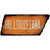 H8 Louisiana Wholesale Novelty Rusty Tennessee Shape Sticker Decal