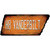 H8 Vanderbilt Wholesale Novelty Rusty Tennessee Shape Sticker Decal