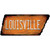 Louisville Wholesale Novelty Rusty Tennessee Shape Sticker Decal