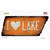 I Love Lake Wholesale Novelty Rusty Tennessee Shape Sticker Decal