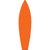 Orange Solid Wholesale Novelty Surfboard Sticker Decal