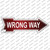 Wrong Way Wholesale Novelty Arrow Sticker Decal