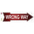 Wrong Way Wholesale Novelty Arrow Sticker Decal