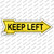 Keep Left Wholesale Novelty Arrow Sticker Decal
