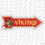 Vikings Wholesale Novelty Arrow Sticker Decal