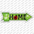 Home with Ladybug Wholesale Novelty Arrow Sticker Decal