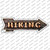 Hiking Bulb Letters Wholesale Novelty Arrow Sticker Decal